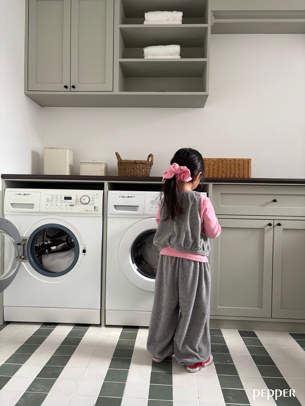 Pepper - Korean Children Fashion - #minifashionista - Terry Jogger Pants - 6