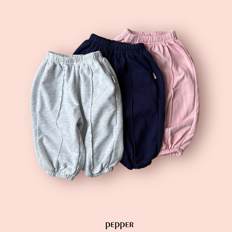 Pepper - Korean Children Fashion - #minifashionista - Jelly Pintuck Jogger Pants