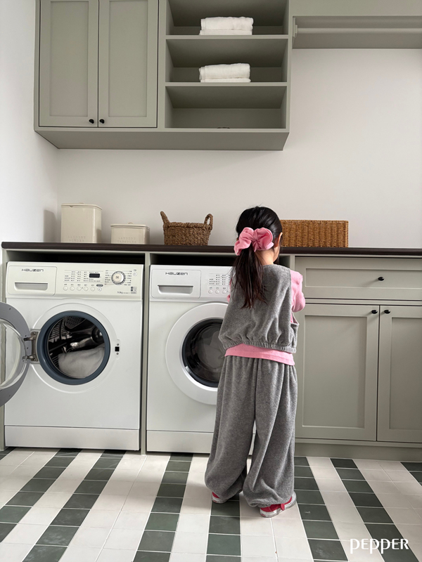 Pepper - Korean Children Fashion - #prettylittlegirls - Terry Jogger Pants - 7