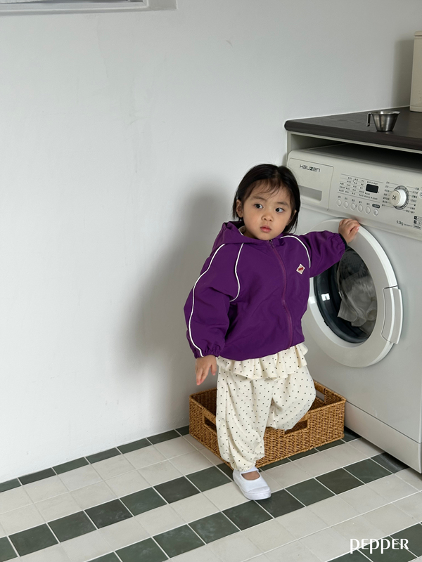 Pepper - Korean Children Fashion - #prettylittlegirls - Plum Windbreaker - 6
