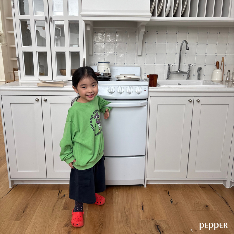 Pepper - Korean Children Fashion - #prettylittlegirls - Alligator Sweatshirt - 3