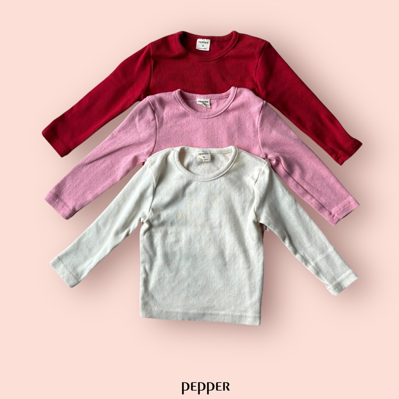 Pepper - Korean Children Fashion - #prettylittlegirls - Mimi Eyelet Tee