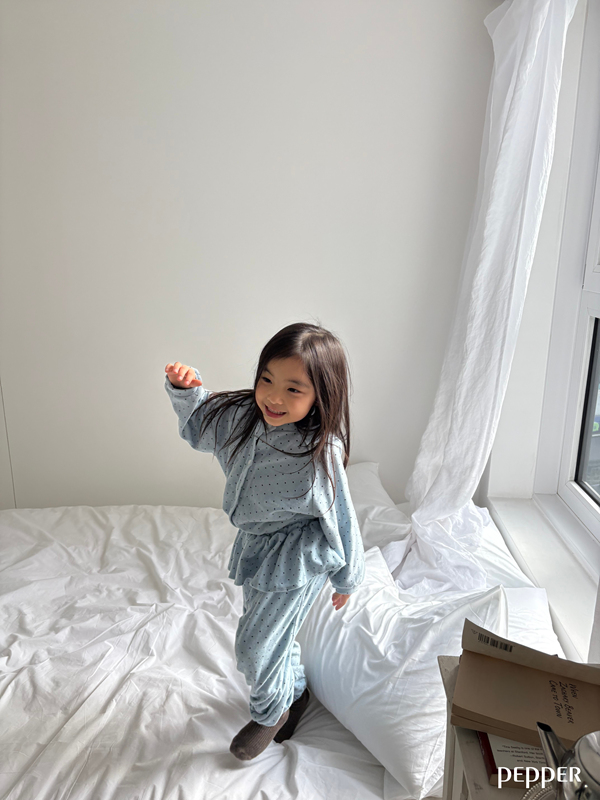 Pepper - Korean Children Fashion - #prettylittlegirls - Dot Terry Cardigan - 9