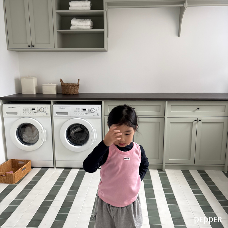 Pepper - Korean Children Fashion - #prettylittlegirls - Basic Rib Tee - 12