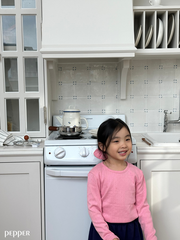 Pepper - Korean Children Fashion - #toddlerclothing - Mimi Eyelet Tee - 4