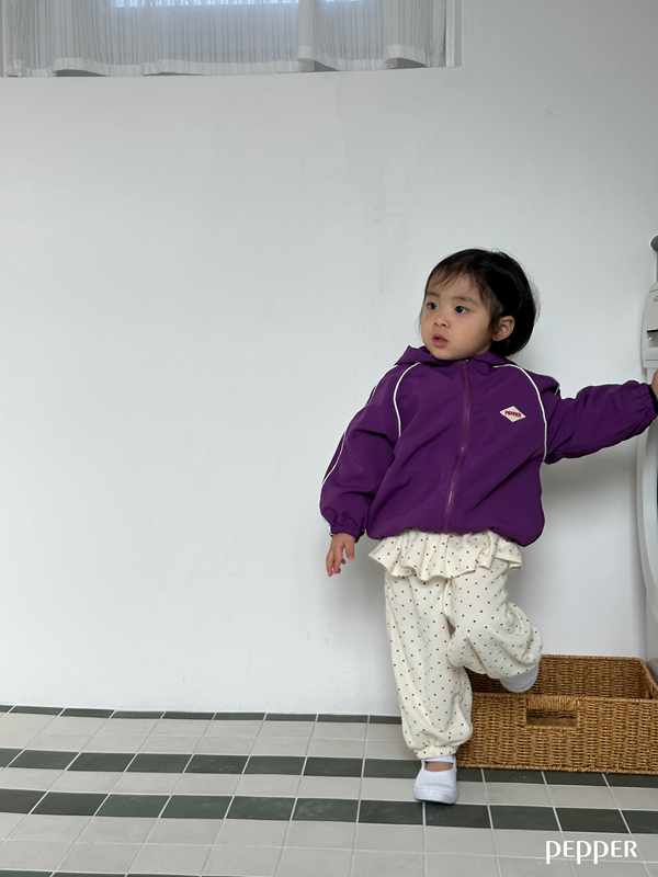 Pepper - Korean Children Fashion - #todddlerfashion - Plum Windbreaker - 7