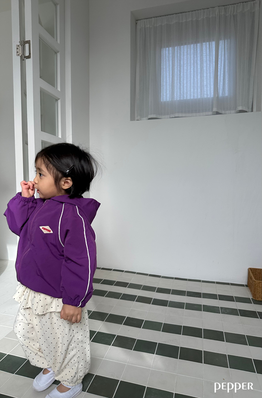 Pepper - Korean Children Fashion - #toddlerclothing - Plum Windbreaker - 8