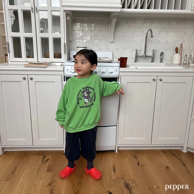 Pepper - Korean Children Fashion - #toddlerclothing - Alligator Sweatshirt - 5