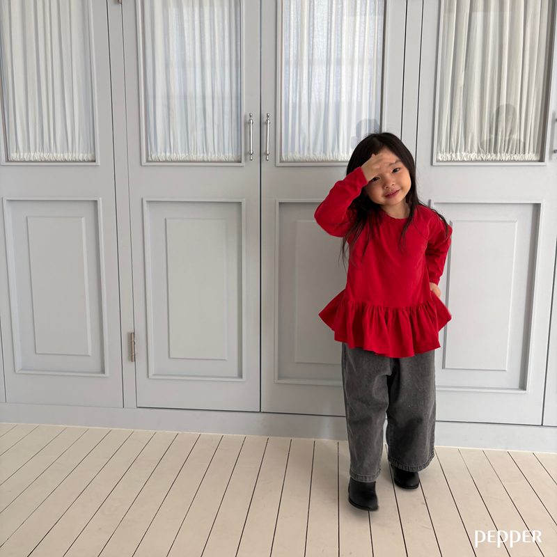 Pepper - Korean Children Fashion - #todddlerfashion - Vintage Denim Pants - 4
