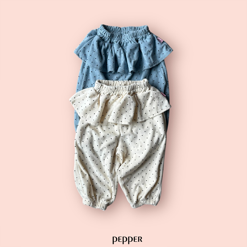 Pepper - Korean Children Fashion - #toddlerclothing - Dot Cancan Jogger Pants