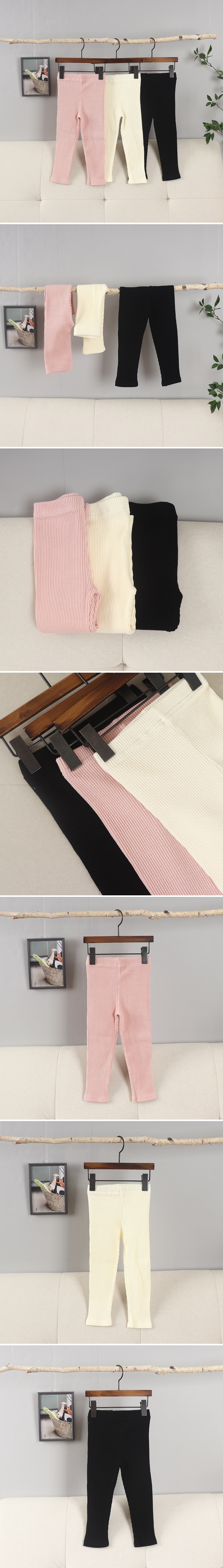 Pepper Mint - Korean Children Fashion - #childofig - Fine Rib Leggings