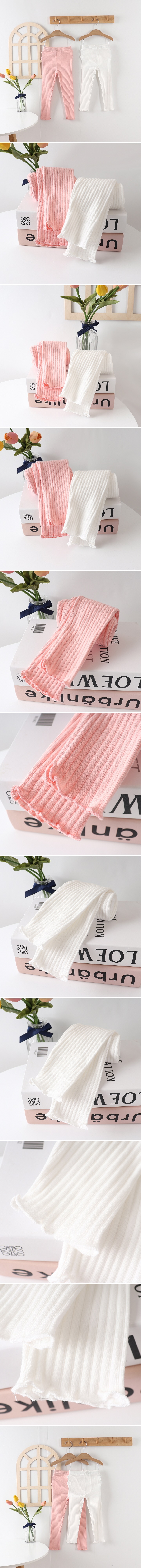 Pepper Mint - Korean Children Fashion - #designkidswear - Wide Rib Leggings