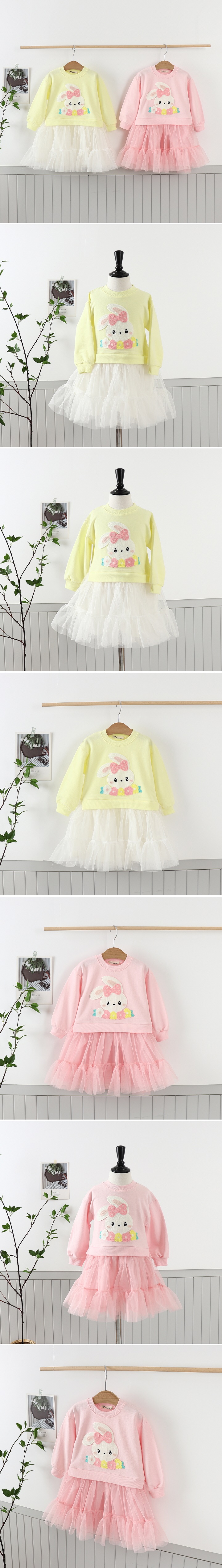 Flower Bunny One-piece by Pepper Mint for Child - view 1