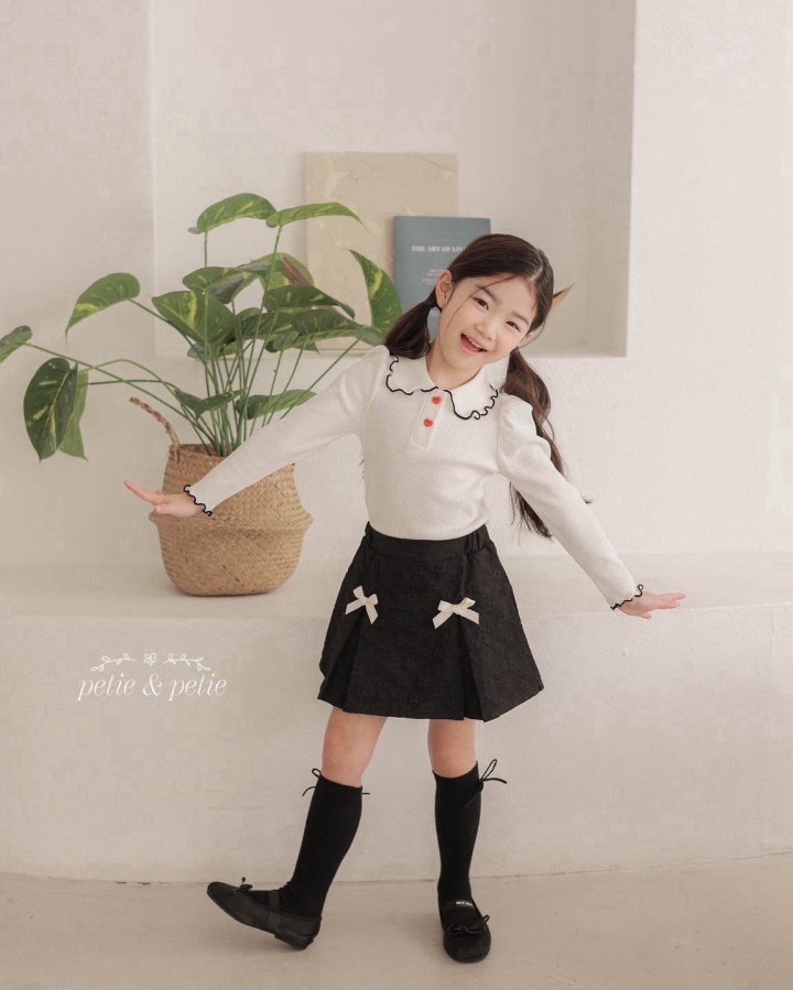 Petit & Petit - Korean Children Fashion - #Kfashion4kids - Bene Collar Tee - 6