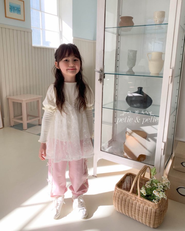 Petit & Petit - Korean Children Fashion - #Kfashion4kids - Rose Mesh One-piece - 3