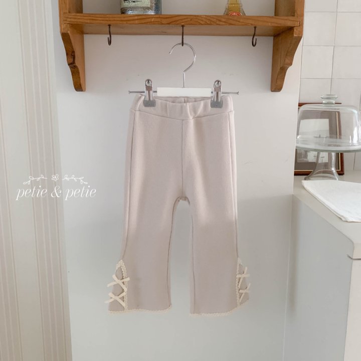 Petit & Petit - Korean Children Fashion - #kidzfashiontrend - Rael Lace Bootcut Pants - 4