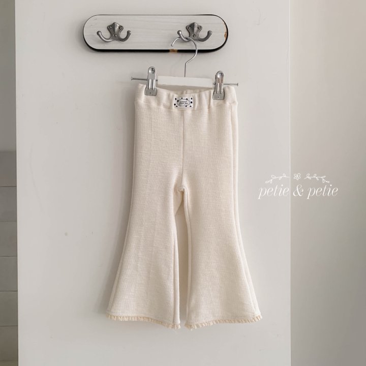 Petit & Petit - Korean Children Fashion - #Kfashion4kids - Marron Lace Bootcut Pants - 2