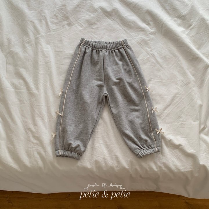 Petit & Petit - Korean Children Fashion - #Kfashion4kids - Line Ribbon Jogger Pants - 3