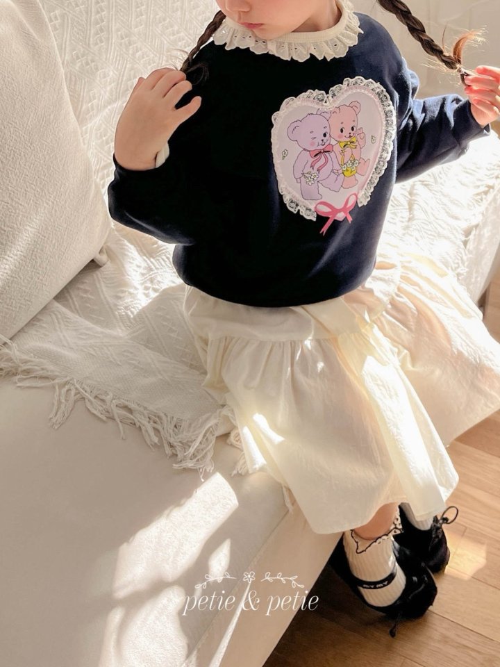 Petit & Petit - Korean Children Fashion - #childofig - Heart Bear Sweatshirt - 5