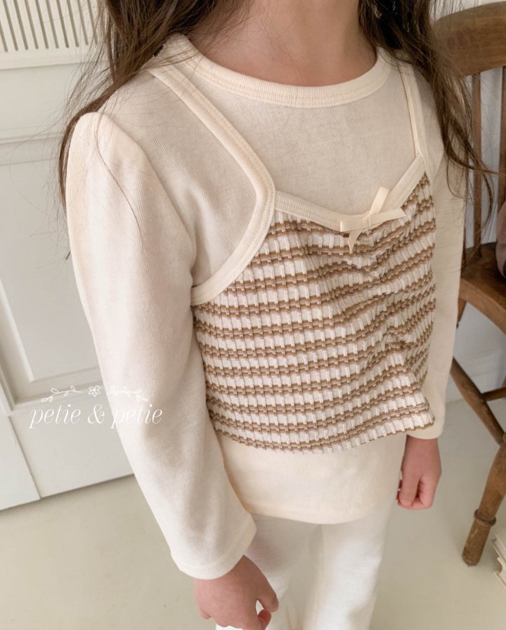 Petit & Petit - Korean Children Fashion - #childofig - Stripe Bustier Tee - 5