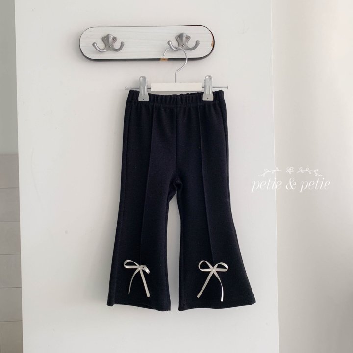 Petit & Petit - Korean Children Fashion - #childofig - Pearl Ribbon Flared Pants - 3