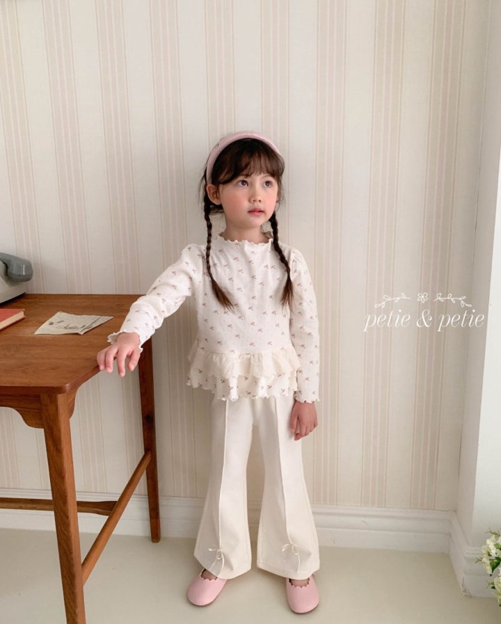 Petit & Petit - Korean Children Fashion - #childofig - Flower Frill Tee - 2