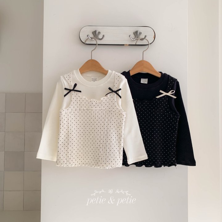 Petit & Petit - Korean Children Fashion - #childofig - Dot Layered Tee - 12