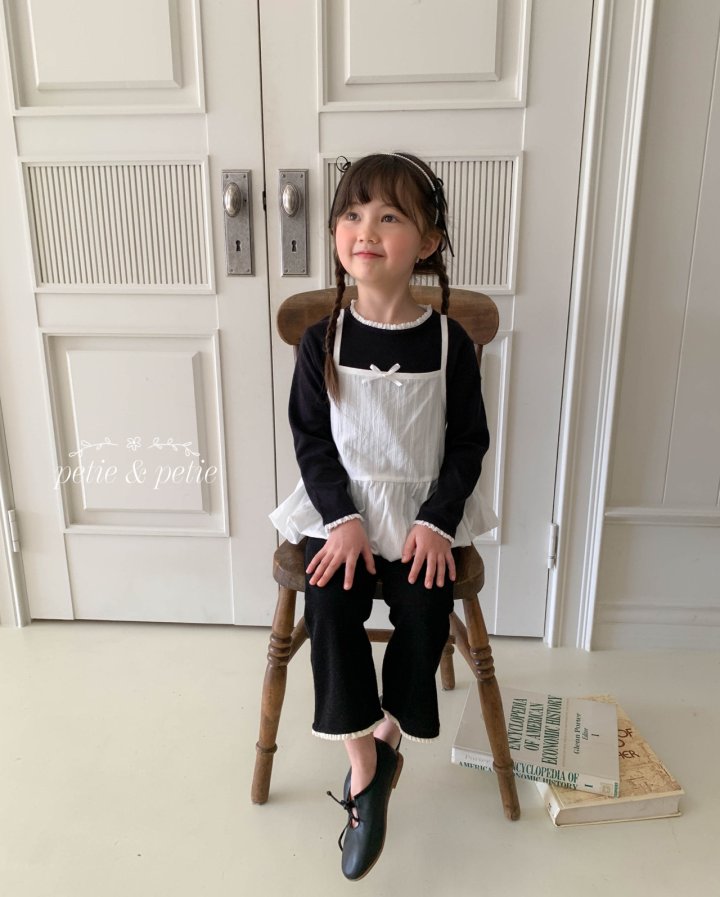 Petit & Petit - Korean Children Fashion - #childofig - Marron Lace Bootcut Pants - 8