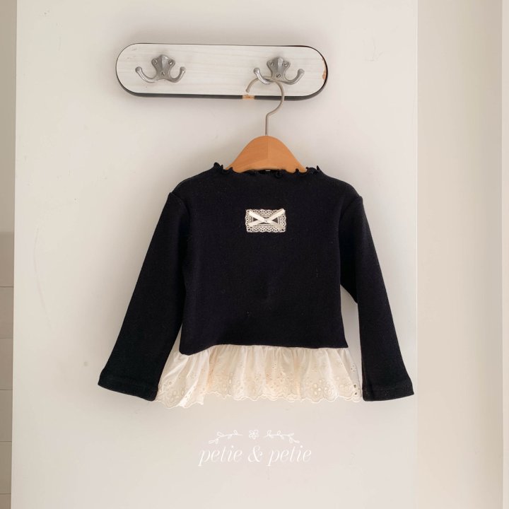 Petit & Petit - Korean Children Fashion - #childofig - Eyelet Lace Tee - 2