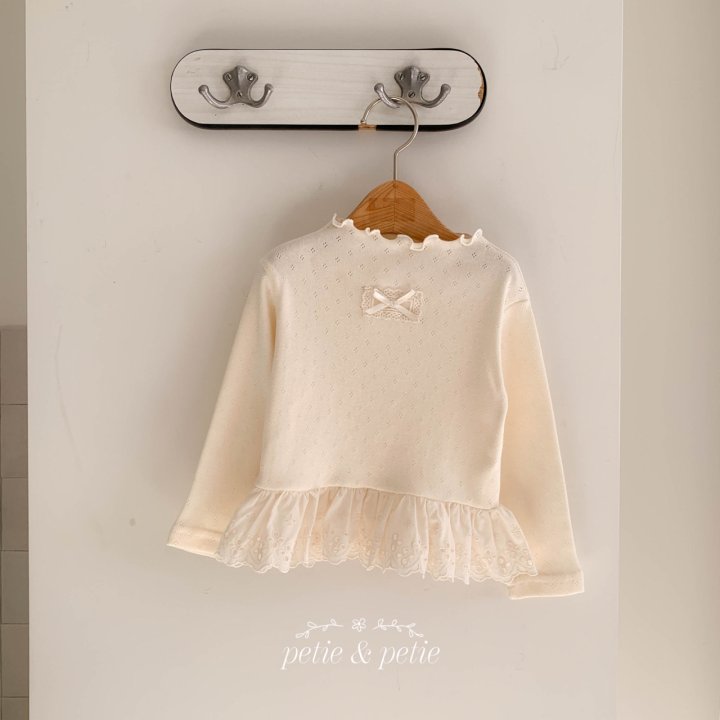 Petit & Petit - Korean Children Fashion - #childofig - Eyelet Lace Tee - 3