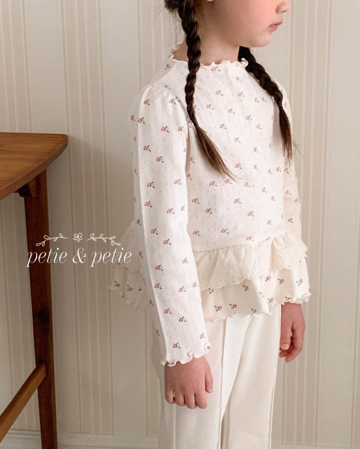 Petit & Petit - Korean Children Fashion - #childrensboutique - Flower Frill Tee - 3