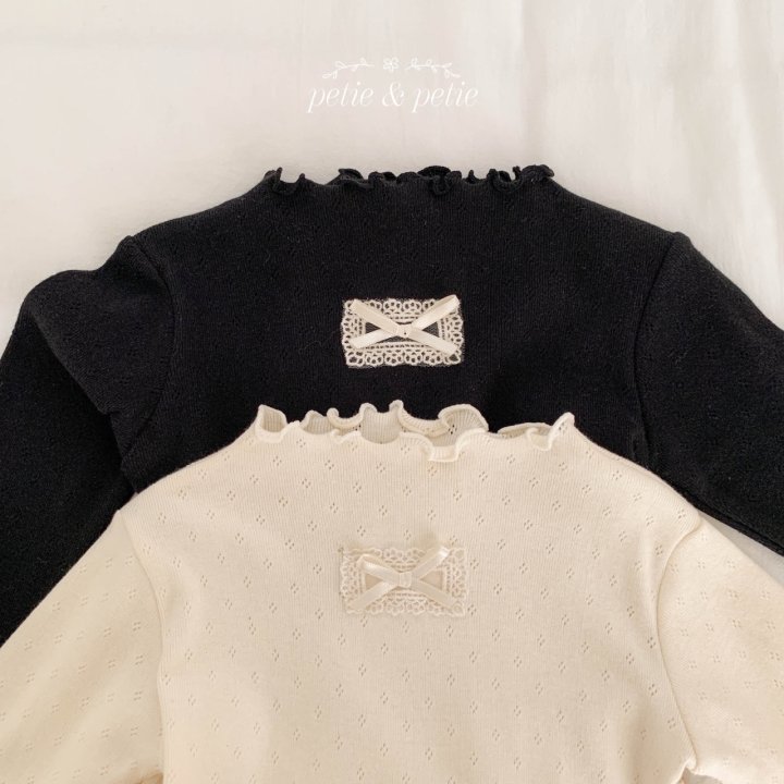 Petit & Petit - Korean Children Fashion - #childofig - Eyelet Lace Tee - 4