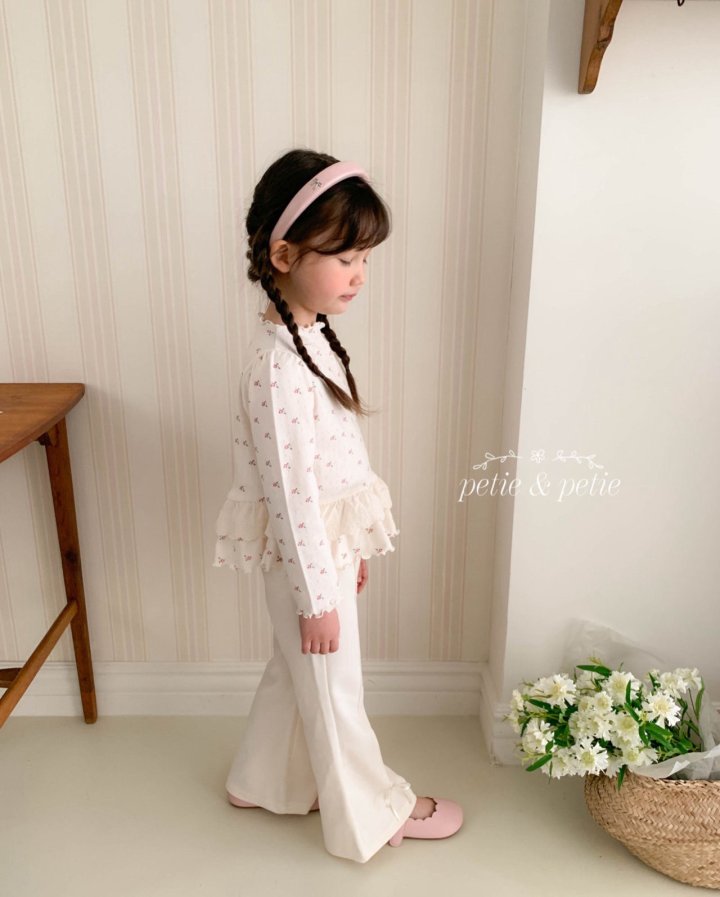 Petit & Petit - Korean Children Fashion - #childrensboutique - Flower Frill Tee - 4
