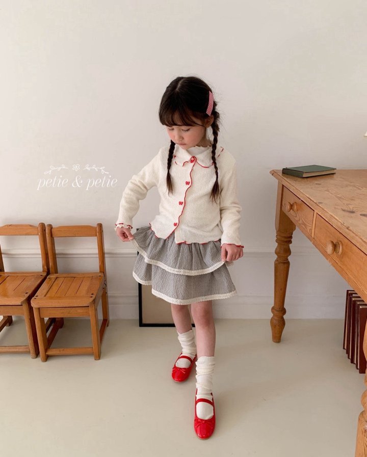 Petit & Petit - Korean Children Fashion - #designkidswear - Ribbon Collar Cardigan - 3