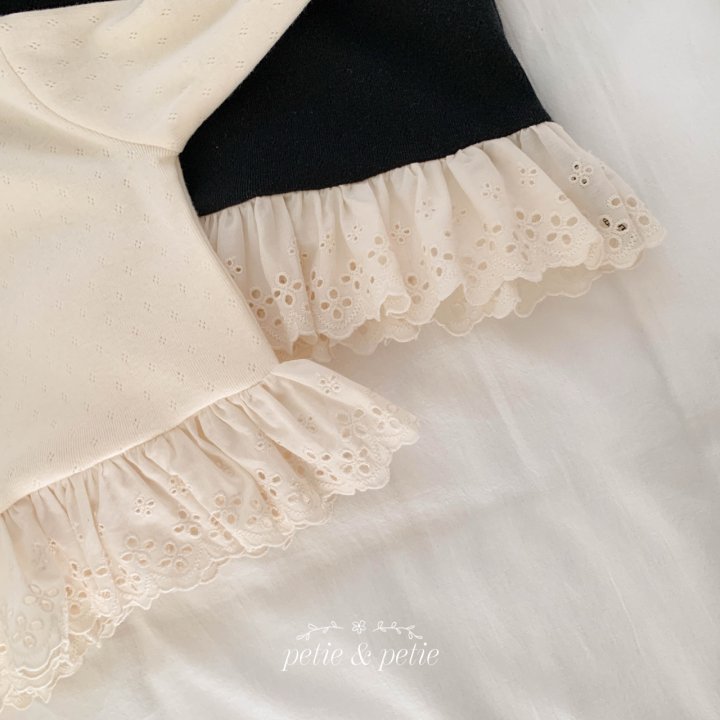 Petit & Petit - Korean Children Fashion - #designkidswear - Eyelet Lace Tee - 5