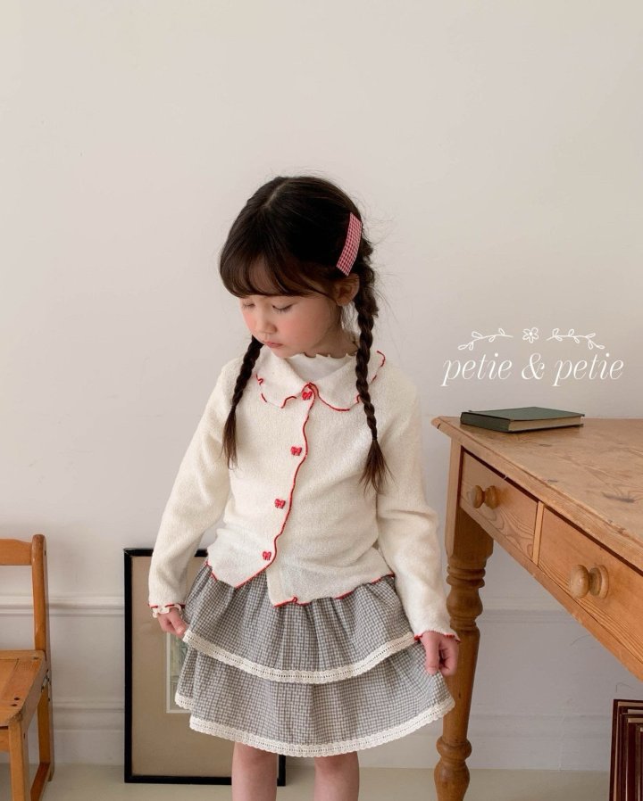 Petit & Petit - Korean Children Fashion - #designkidswear - Ribbon Collar Cardigan - 4