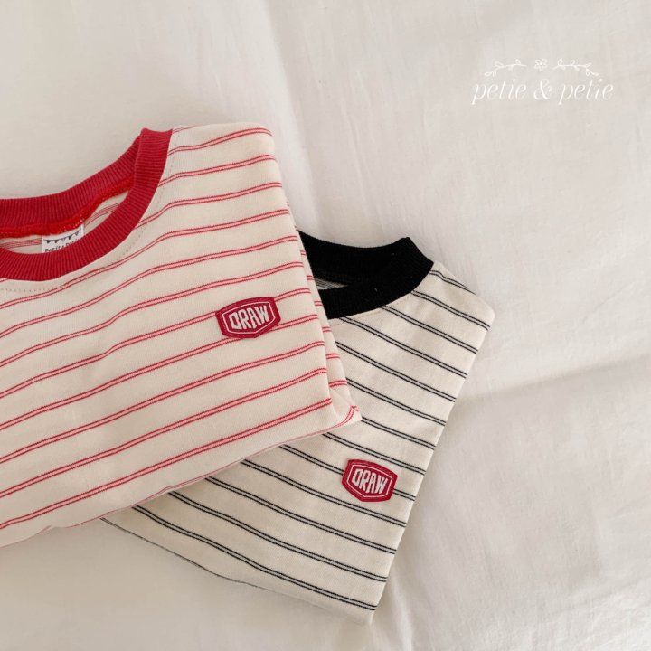 Petit & Petit - Korean Children Fashion - #discoveringself - Draw Stripe Tee - 5