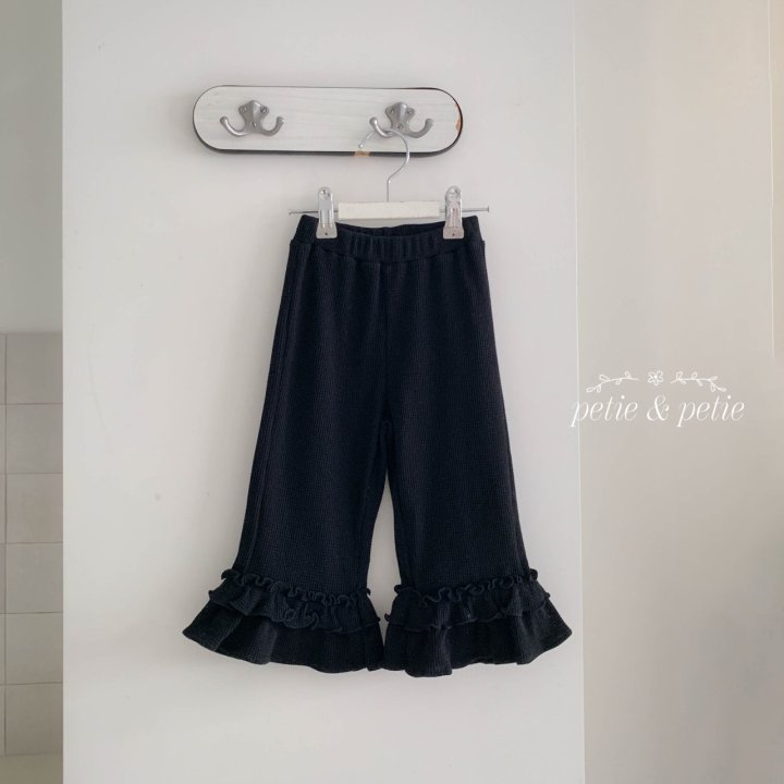 Petit & Petit - Korean Children Fashion - #discoveringself - Waffle Frill Pants - 3