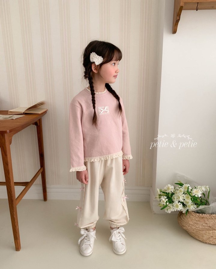 Petit & Petit - Korean Children Fashion - #fashionkids - Double Lace Jogger Pants - 11