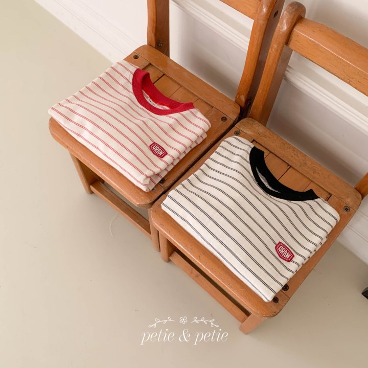 Petit & Petit - Korean Children Fashion - #fashionkids - Draw Stripe Tee - 6