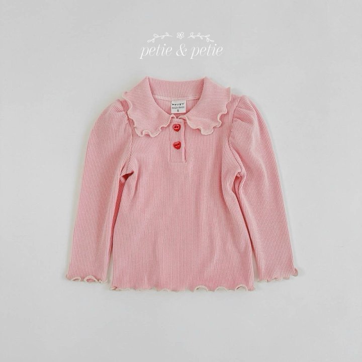 Petit & Petit - Korean Children Fashion - #kidsshorts - Bene Collar Tee - 3