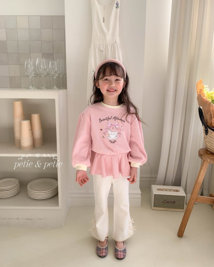 Petit & Petit - Korean Children Fashion - #kidsshorts - Sweet Rabbit Tee - 3