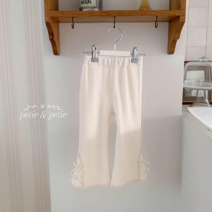 Petit & Petit - Korean Children Fashion - #kidsstore - Rael Lace Bootcut Pants - 2