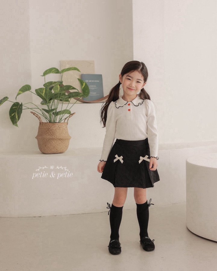 Petit & Petit - Korean Children Fashion - #kidzfashiontrend - Bene Collar Tee - 5