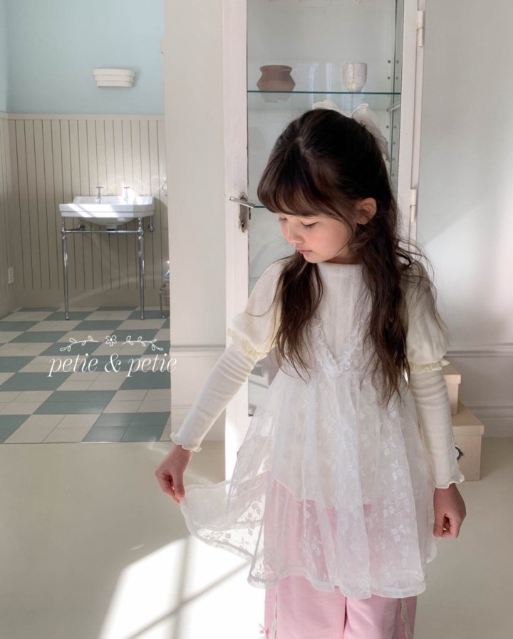 Petit & Petit - Korean Children Fashion - #kidzfashiontrend - Rose Mesh One-piece - 2