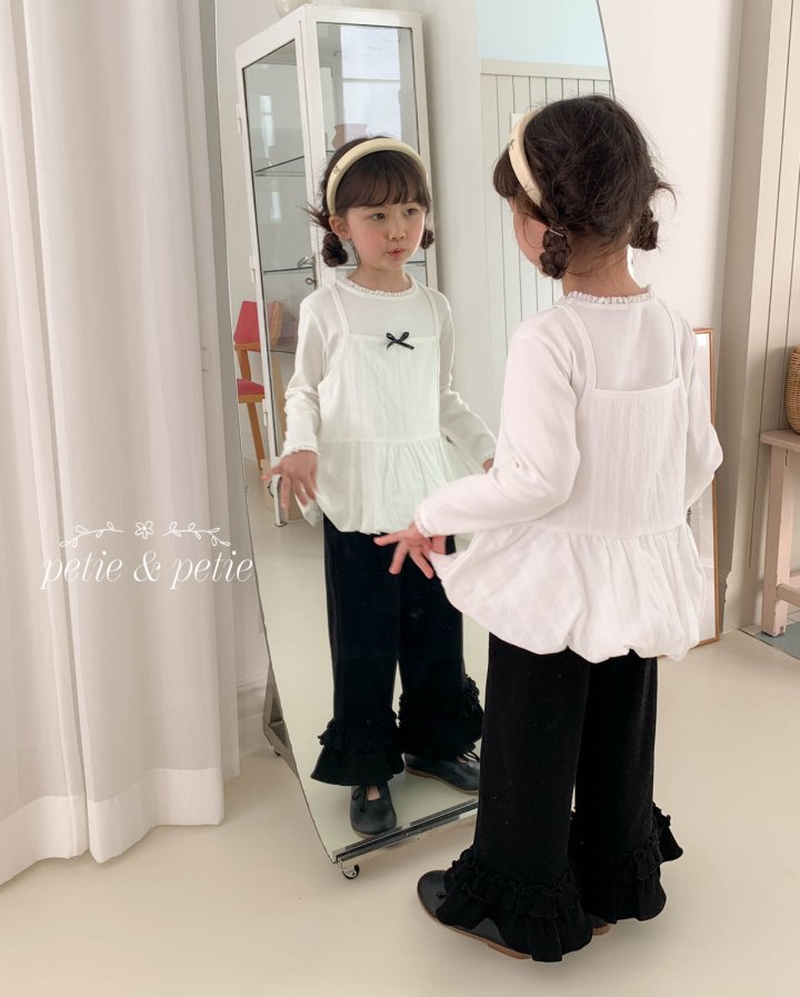 Petit & Petit - Korean Children Fashion - #kidzfashiontrend - Waffle Frill Pants - 7