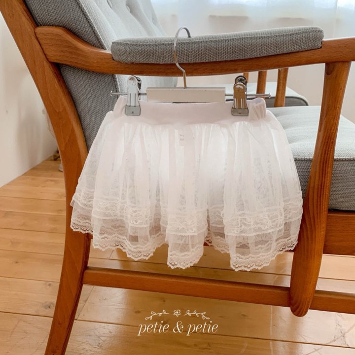 Petit & Petit - Korean Children Fashion - #littlefashionista - Lace Cancan Skirt - 2