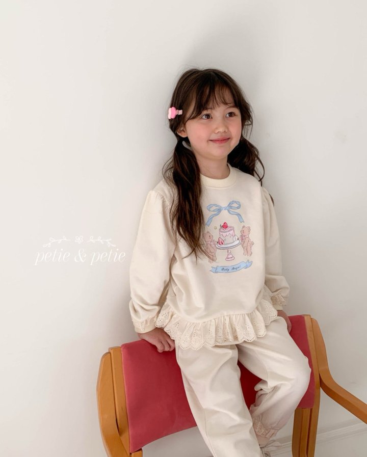 Petit & Petit - Korean Children Fashion - #littlefashionista - Ribbon Bear Sweatshirt - 3