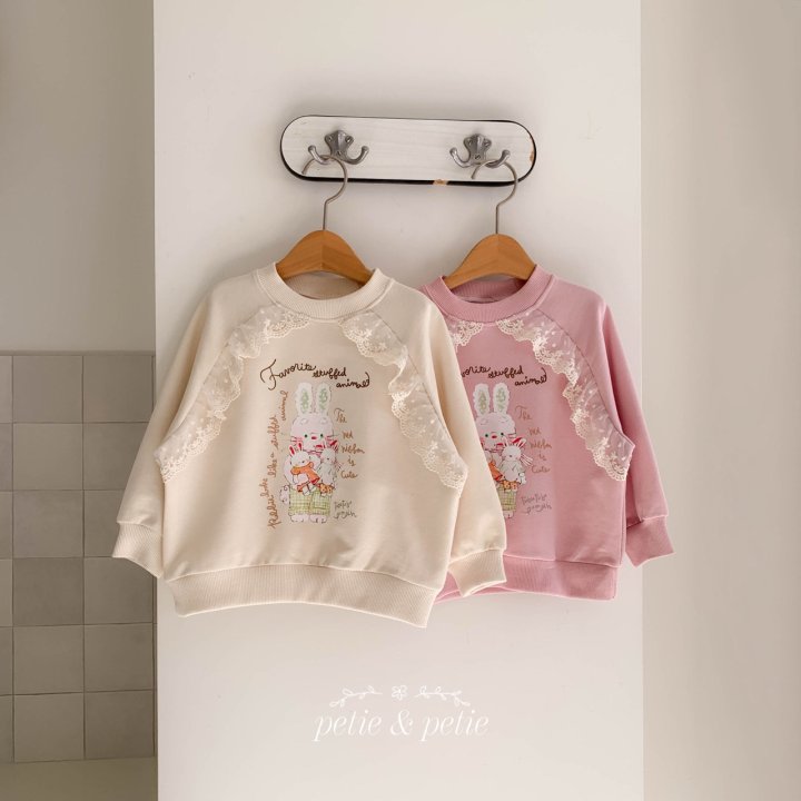 Petit & Petit - Korean Children Fashion - #littlefashionista - Sweet Rabbit Sweatshirt - 8