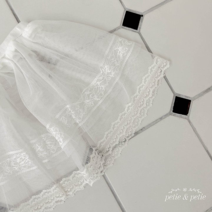 Petit & Petit - Korean Children Fashion - #magicofchildhood - Lace Cancan Skirt - 3